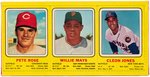 "NATIONAL LEAGUE ALL STAR COLLECTOR PLAY FIGURES" BOXED SET - PETE ROSE, WILLIE MAYS & CLEON JONES.