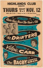 THE DRIFTERS "ROCKIN' BLUES RECORD STAR PARADE OF '60" CONCERT POSTER.