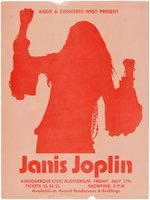 JANIS JOPLIN 1970 ALBUQUERQUE CONCERT HANDBILL.