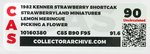 "STRAWBERRYLAND MINIATURES" LOT OF TEN UNCIRCULATED CAS GRADED CARDED PVC FIGURES.