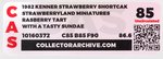 "STRAWBERRYLAND MINIATURES" LOT OF TEN UNCIRCULATED CAS GRADED CARDED PVC FIGURES.