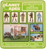 MEGO PLANET OF THE APES SOLDIER APE ACTION FIGURE W/LIZARD SKIN TUNIC ON CARD.