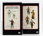BUCK ROGERS 12" SERIES TWIKI AFA 85 NM+ & CARDED ACTION FIGURE PAIR.
