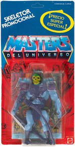 "MASTERS OF THE UNIVERSE" SKELETOR PROMOTIONAL SPANISH ISSUE CARDED ACTION FIGURE.