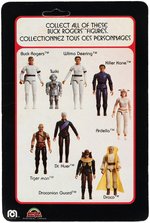 BUCK ROGERS CANADIAN MEGO LOT OF FOUR CARDED ACTION FIGURES.