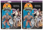 "GALAXY WARRIORS" SET OF 12 ACTION FIGURES ON CARDS.