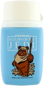 "STAR WARS: RETURN OF THE JEDI" UNUSED METAL LUNCHBOX WITH THERMOS.