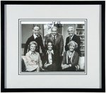 "THE MARY TYLER MOORE SHOW" CAST-SIGNED PHOTO DISPLAY.