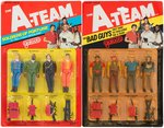A-TEAM 4 PACK "SOLDIERS OF FORTUNE" AND "THE BAD GUYS" CARDED PAIR.