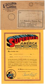 "SUPERMEN OF AMERICA" 1939 CLUB & RARE EMBLEM LOT.