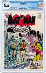 "BATMAN" #121 FEBRUARY 1959 CGC 5.5 FINE- (FIRST MR. FREEZE).