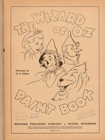 "THE WIZARD OF OZ PAINT BOOK" WHITMAN FILE COPY.