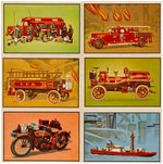 "FIREFIGHTERS" BOWMAN GUM CARD SET.