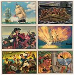 "U.S. NAVY VICTORIES" BOWMAN GUM CARD SET.