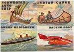 RAILS AND SAILS TOPPS GUM CARD SET.