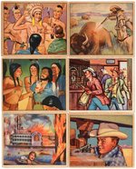 "WILD WEST" BOWMAN GUM CARD NEAR SET.