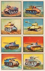 "FREEDOM'S WAR" TOPPS GUM CARD SET WITH TANK CARD VARIANT.