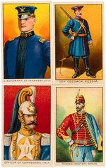 "MILITARY SERIES REPRESENTING ALL NATIONS OF THE WORLD" TOBACCO CARD SET.