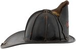 JOHN OLSON CO. "WRFD" HIGH EAGLE LEATHER FIREMAN'S HELMET.