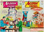 "ACTION COMICS" COMIC RUN OF 18 ISSUES.