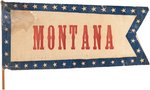 RARE "MONTANA" AND "WISCONSIN" POLITICAL CONVENTION FLAGS.