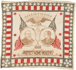 HARRISON/MORTON "PROTECT HOME INDUSTRY" PATRIOTIC BANDANA.