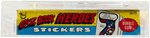 MARVEL "COMIC BOOK HEROES STICKERS" TOPPS CAS GRADED 85 FULL DISPLAY BOX.