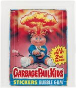 "GARBAGE PAIL KIDS 2ND SERIES" TOPPS CAS GRADED 80 FULL DISPLAY BOX.