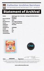 "GARBAGE PAIL KIDS 2ND SERIES" TOPPS CAS GRADED 80 FULL DISPLAY BOX.