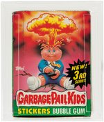 "GARBAGE PAIL KIDS 3RD SERIES" TOPPS CAS GRADED 85 FULL DISPLAY BOX.