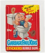 "GARBAGE PAIL KIDS 6TH SERIES" TOPPS CAS GRADED 85 FULL DISPLAY BOX.