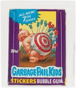 "GARBAGE PAIL KIDS 7TH SERIES" TOPPS CAS GRADED 85 FULL DISPLAY BOX.