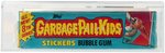 "GARBAGE PAIL KIDS 8TH SERIES" TOPPS CAS GRADED 85+ FULL DISPLAY BOX.