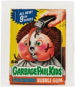 "GARBAGE PAIL KIDS 9TH SERIES" TOPPS CAS GRADED 85 FULL DISPLAY BOX.