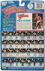 HULK HOGAN "WRESTLING SUPERSTARS" SERIES 5 CANADIAN CARDED LJN/GRAND TOYS FIGURE.