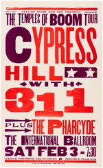 KISS, METALLICA & CYPRESS HILL/311 CONCERT POSTERS BY HATCH SHOW PRINT.