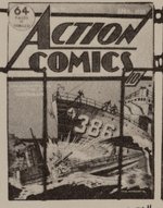 COMIC BOOK DISPLAY RACK PROMOTIONAL FLYER FEATURING GOLDEN AGE COMICS.