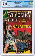 "FANTASTIC FOUR" #48 MARCH 1966 CGC 7.0 FINE/VF (FIRST SILVER SURFER & GALACTUS).