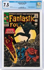 "FANTASTIC FOUR" #52 JULY 1966 CGC 7.5 VF- (FIRST BLACK PANTHER).