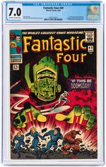 "FANTASTIC FOUR" #49 APRIL 1966 CGC 7.0 FINE/VF (FIRST FULL GALACTUS).