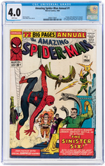 "AMAZING SPIDER-MAN ANNUAL" #1 1964 CGC 4.0 VG (FIRST SINISTER SIX).