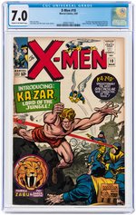 "X-MEN" #10 MARCH 1965 CGC 7.0 FINE/VF (FIRST SILVER AGE KA-ZAR).