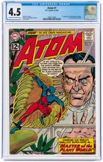 "ATOM" #1 JUNE-JULY 1962 CGC 4.5 VG+.