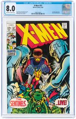 "X-MEN" #57 JUNE 1969 CGC 8.0 VF.