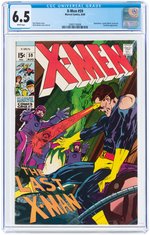 "X-MEN" #59 AUGUST 1969 CGC 6.5 FINE+.