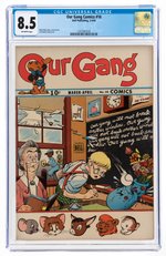 "OUR GANG COMICS" #16 MARCH-APRIL 1945 CGC 8.5 VF+.