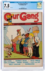 "OUR GANG COMICS" #6 JULY-AUGUST 1943 CGC 7.5 VF-.