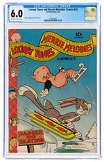 "LOONEY TUNES AND MERRIE MELODIES COMICS" #16 FEBRUARY 1943 CGC 6.0 FINE.