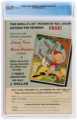 "LOONEY TUNES AND MERRIE MELODIES COMICS" #16 FEBRUARY 1943 CGC 6.0 FINE.