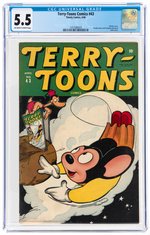 "TERRY-TOONS COMICS" #43 APRIL 1946 CGC 5.5 FINE-.